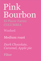 Pink Bourbon El Placer Colombia, Washed